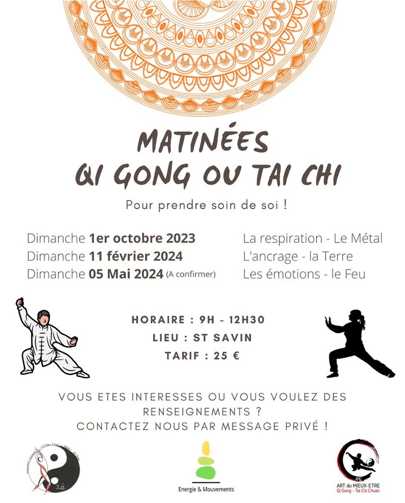 Affiche stage Qi Gong - Tai Chi